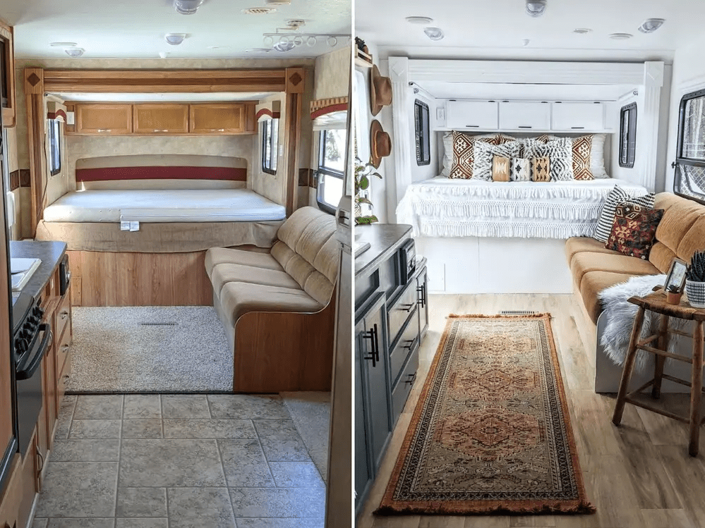 rv pillows and rugs decor by thedekkertrekkers