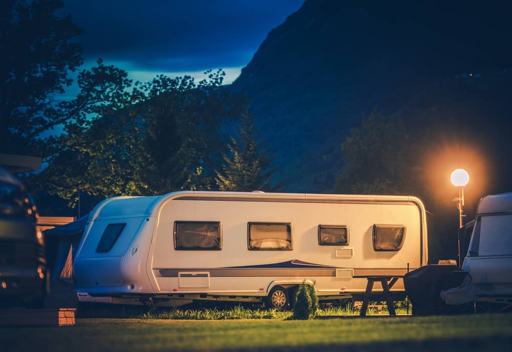 Travel trailer campsite