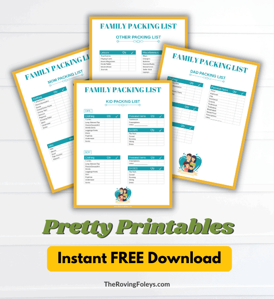 Graphic of pretty checklist printables