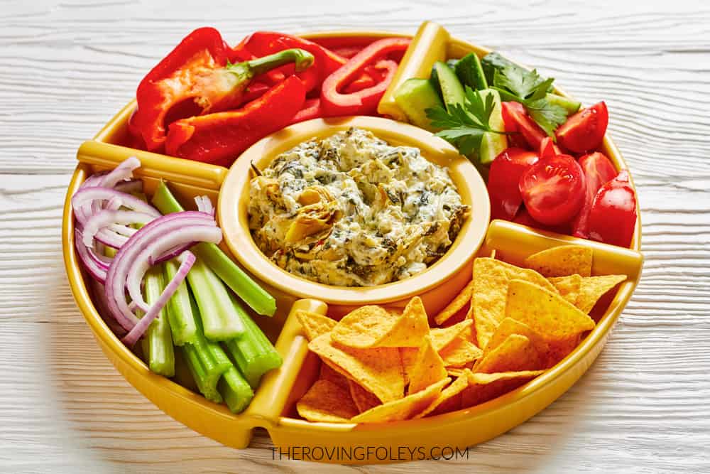 slow cooker spinach article dip appetizer