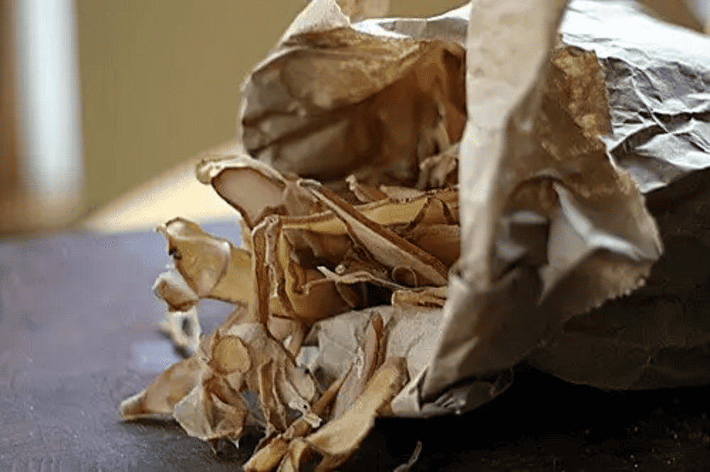 bag of deydrated potato chips