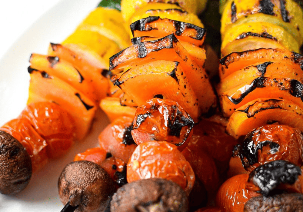 Rainbow Grilled Veggie Kabobs