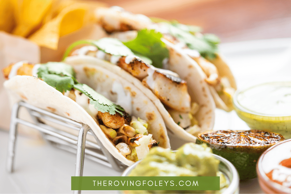 fish tacos on a plate