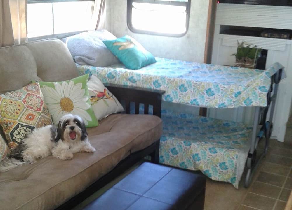 disc o bed set in RV