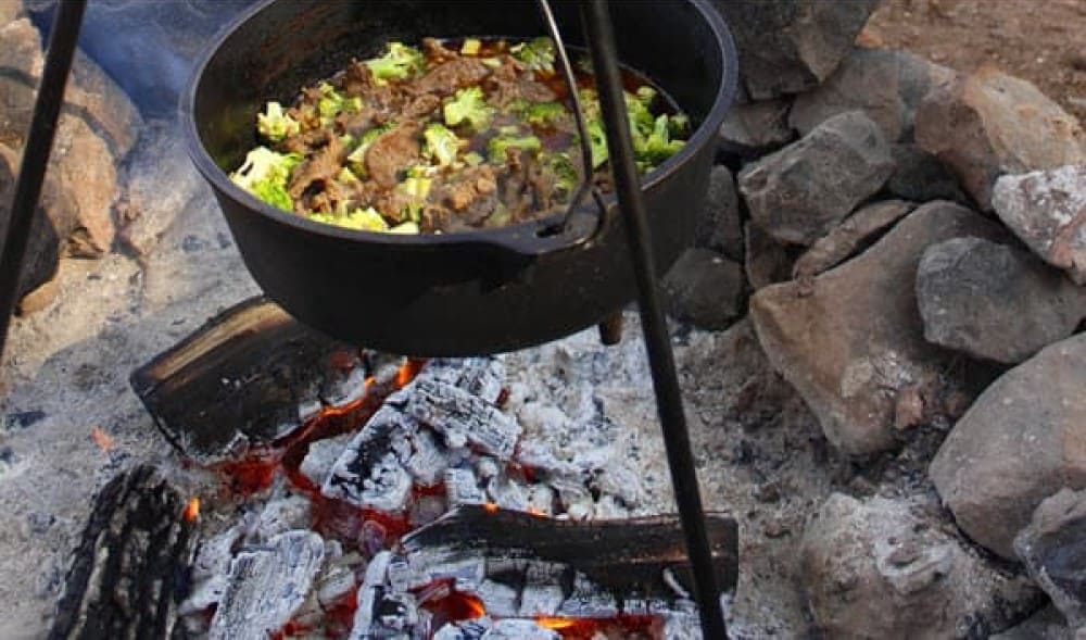 Asian Beef and Broccoli in the Dutch Oven