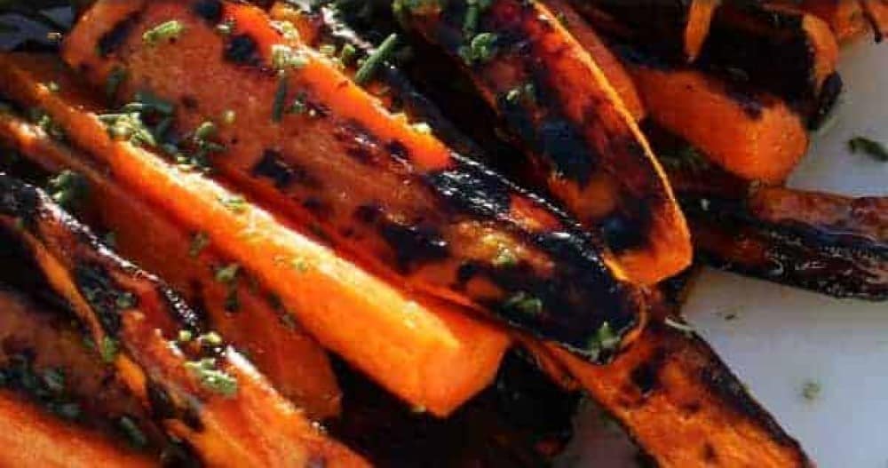 Campfire Glazed Grilled Carrots