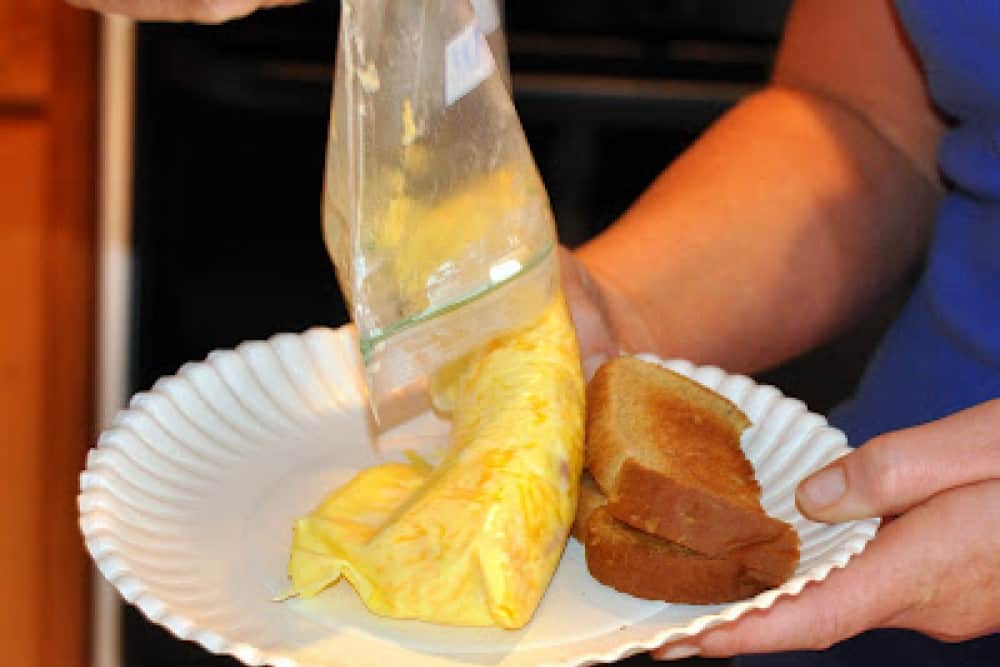 Make Ahead Omelettes in a Bag