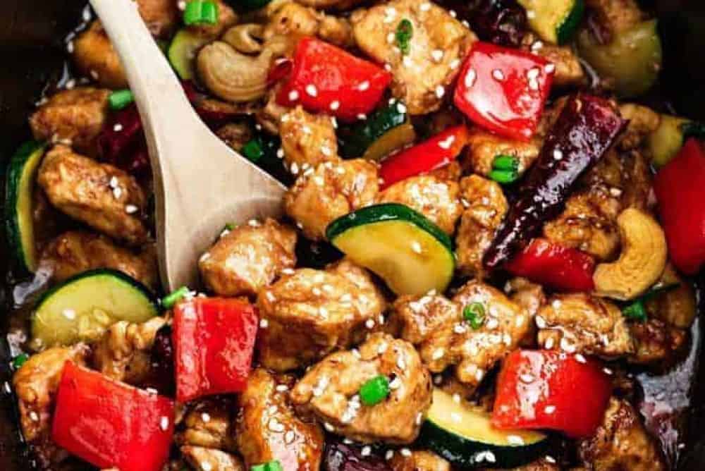 Lightened-Up Slow Cooker Kung Pao Chicken