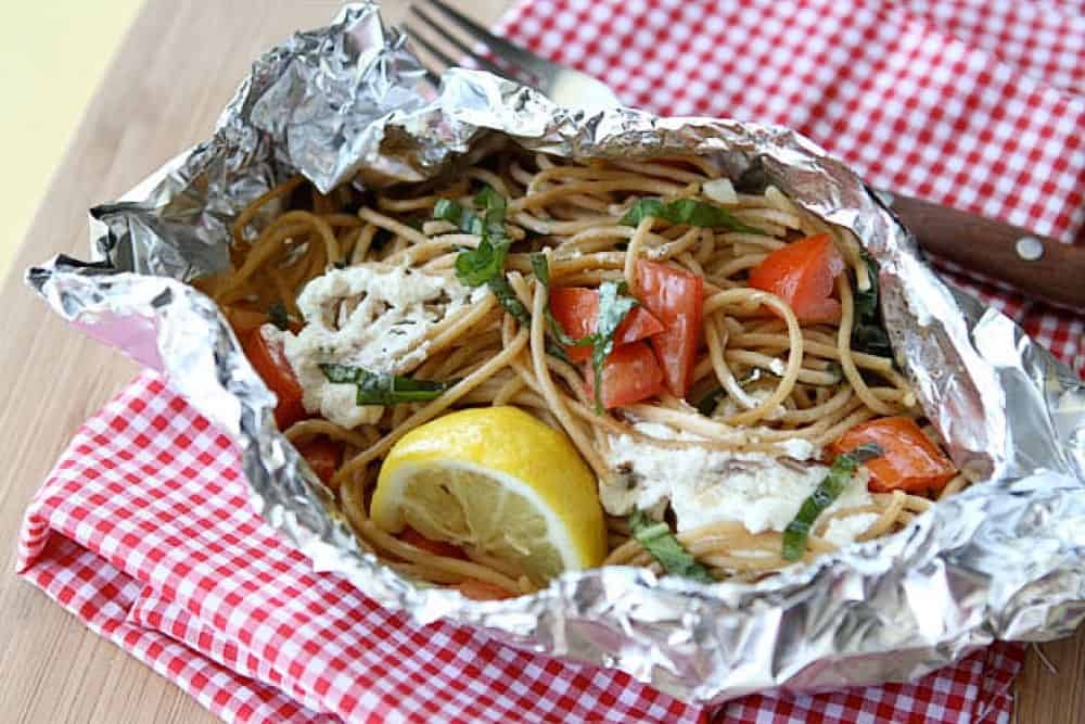 Grilled Pasta Packets