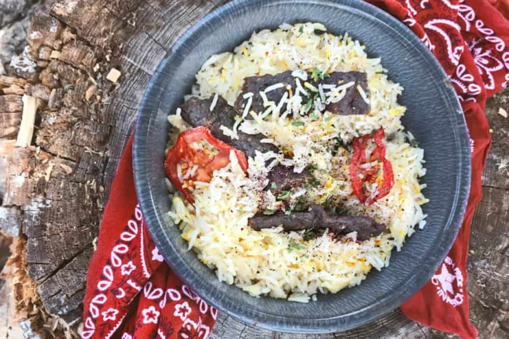 Persian Beef Kebab and Rice