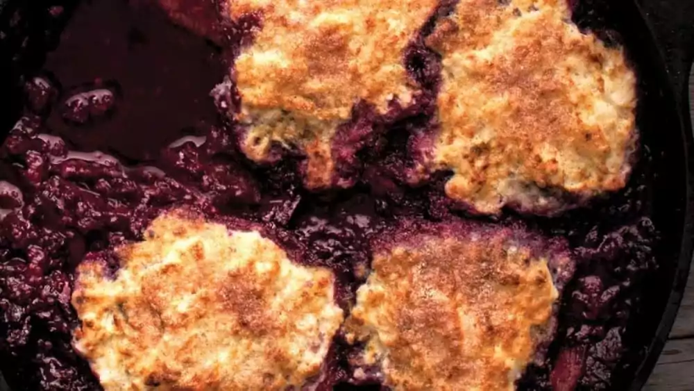 Skillet Cooked Mixed Berry Grunt